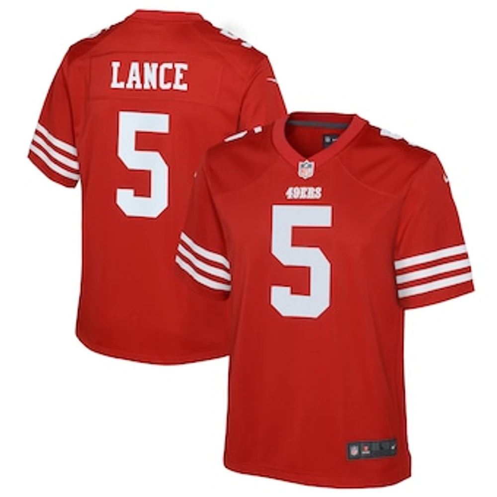 Youth Nike Trey Lance Scarlet San Francisco 49ers Game Jersey