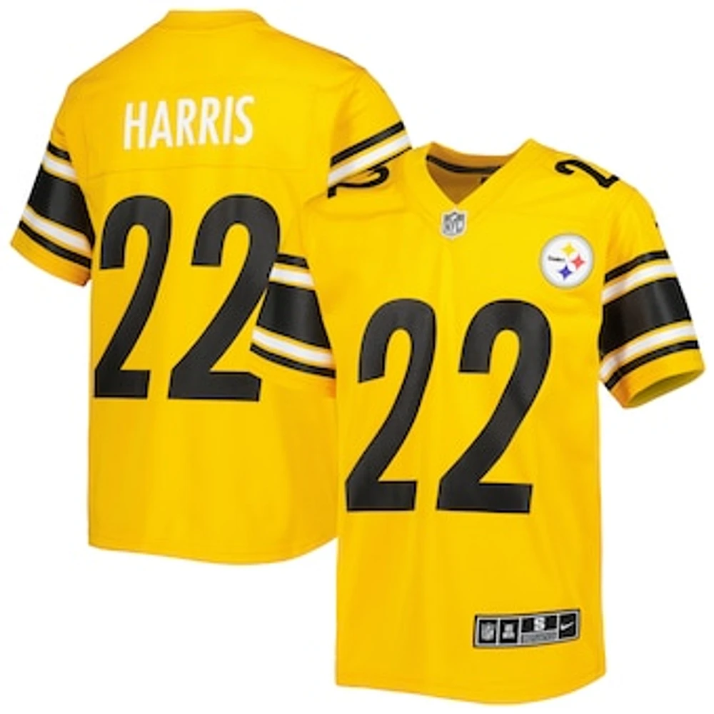 Youth Nike Najee Harris Gold Pittsburgh Steelers Inverted Game Jersey