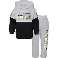 Toddler Heather Gray/Black Army Black Knights Playmaker Pullover Hoodie & Pants Set