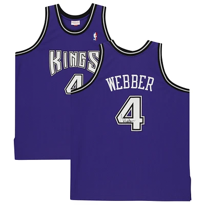 Chris Webber Purple Sacramento Kings Autographed 1998-99 Mitchell & Ness Authentic Jersey