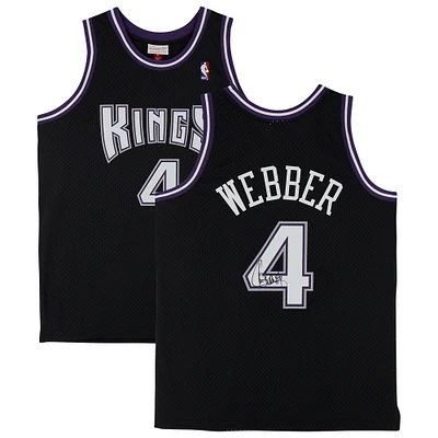 Chris Webber Black Sacramento Kings Autographed 2000-01 Mitchell & Ness Replica Jersey