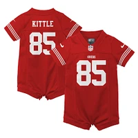 Infant Nike George Kittle Scarlet San Francisco 49ers Romper Game Jersey