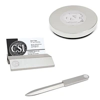 Silver North Carolina Tar Heels Desk Gift Set