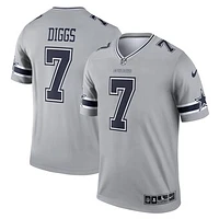 Men's Nike Trevon Diggs  Gray Dallas Cowboys Inverted Legend Player Performance Top