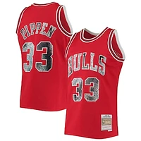 Men's Mitchell & Ness Scottie Pippen Red Chicago Bulls 1997/98 Hardwood Classics NBA 75th Anniversary Diamond Swingman Jersey