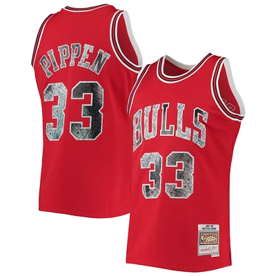 Men's Mitchell & Ness Scottie Pippen Red Chicago Bulls 1997/98 Hardwood Classics NBA 75th Anniversary Diamond Swingman Jersey