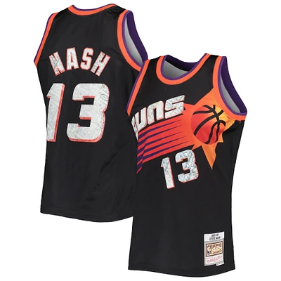 Men's Mitchell & Ness Steve Nash Black Phoenix Suns 1996/97 Hardwood Classics NBA 75th Anniversary Diamond Swingman Jersey