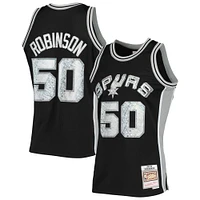 Men's Mitchell & Ness David Robinson Black San Antonio Spurs 1998/99 Hardwood Classics NBA 75th Anniversary Diamond Swingman Jersey