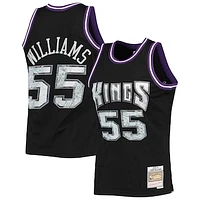 Men's Mitchell & Ness Jason Williams Black Sacramento Kings 2000/01 Hardwood Classics NBA 75th Anniversary Diamond Swingman Jersey