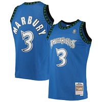 Men's Mitchell & Ness Stephon Marbury Blue Minnesota Timberwolves 1996/97 Hardwood Classics Swingman Jersey