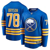 Men's Fanatics Jacob Bryson Royal Buffalo Sabres Home Breakaway Player Jersey