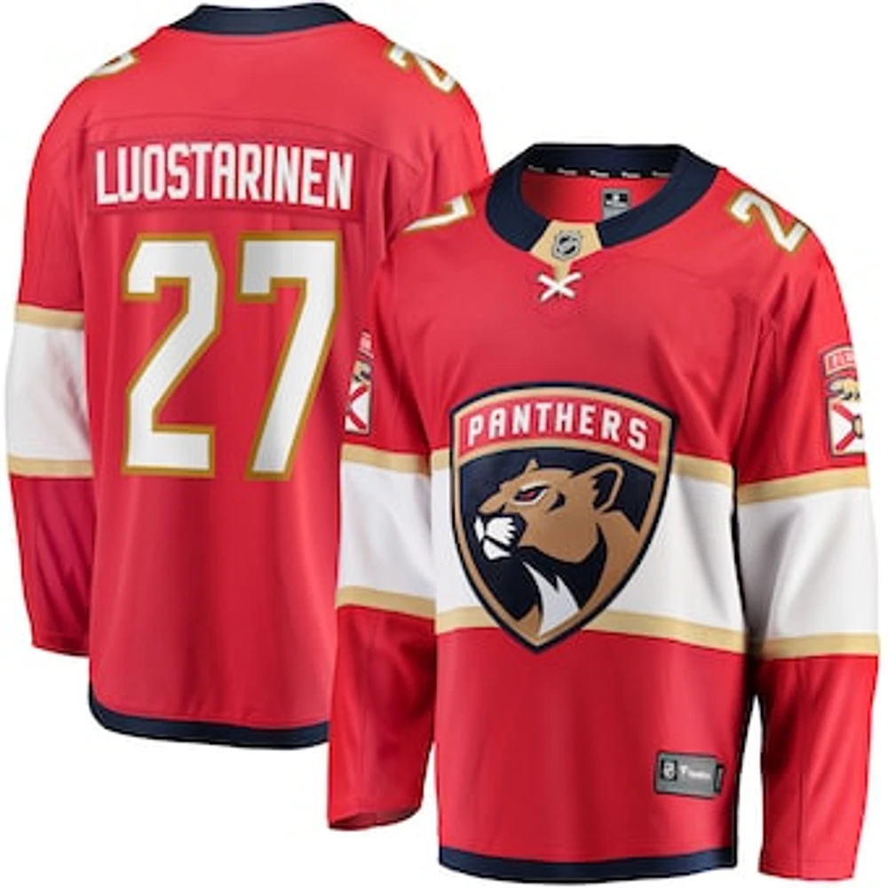 Men's Fanatics Eetu Luostarinen Red Florida Panthers Home Breakaway Player Jersey