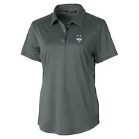 Women's Cutter & Buck Gray UConn Huskies Logo Prospect Polo