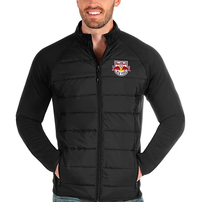Men's Antigua Black New York Red Bulls Altitude Full-Zip Jacket