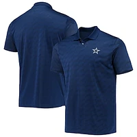 Men's Nike Golf Navy Dallas Cowboys Jacquard Wing Performance Polo