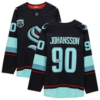 Marcus Johansson Deep Sea Blue Seattle Kraken Autographed Fanatics Breakaway Jersey with Inaugural Season Patch