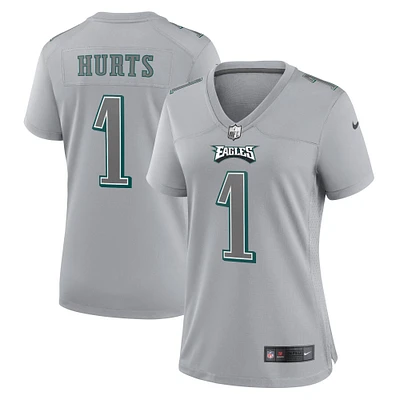 Women's Nike Jalen Hurts Gray Philadelphia Eagles Atmosphere Fashion Game Jersey