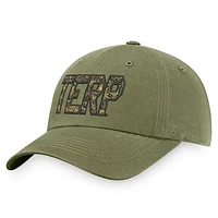 Men's Top of the World Olive Maryland Terrapins OHT Military Appreciation Unit Adjustable Hat