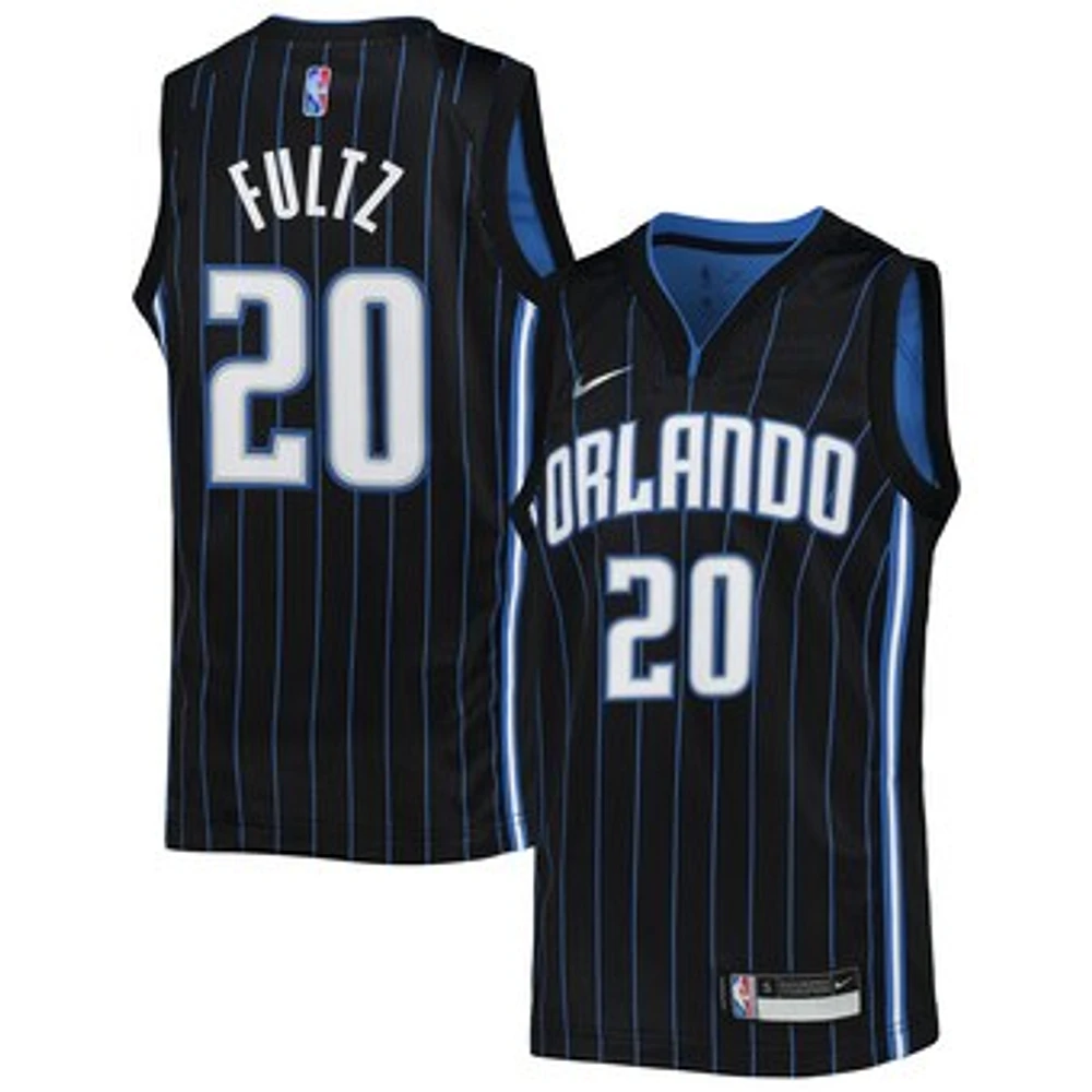 Youth Nike Markelle Fultz Black Orlando Magic 2021/22 Diamond Swingman Jersey - Icon Edition