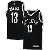 Youth Nike James Harden Black Brooklyn Nets 2021/22 Diamond Swingman Jersey - Icon Edition