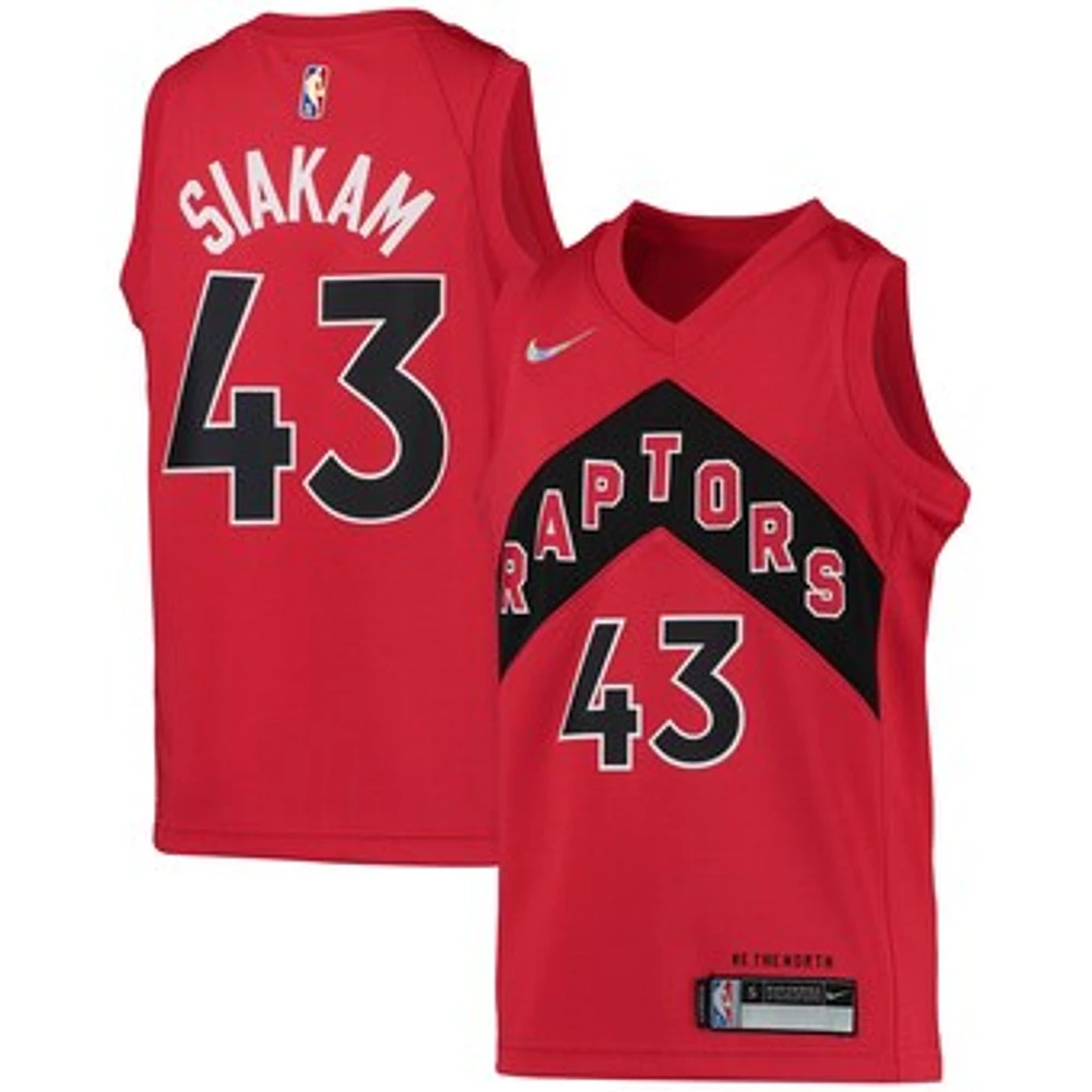 Youth Nike Pascal Siakam Red Toronto Raptors 2021/22 Diamond Swingman Jersey - Icon Edition