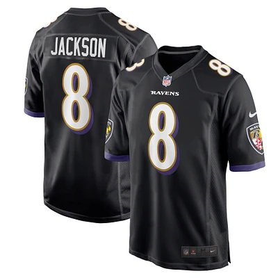 Men's Nike Lamar Jackson Black Baltimore Ravens Game - Jersey