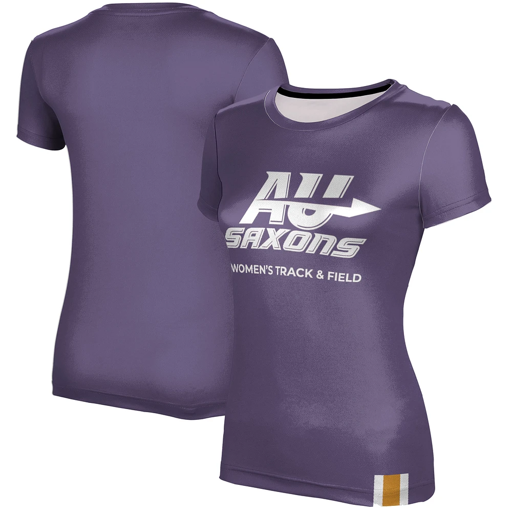 Women's Purple Alfred University Saxons Track & Field T-Shirt