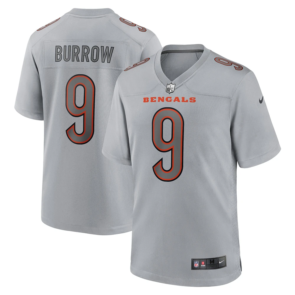 Men's Nike Joe Burrow Silver Cincinnati Bengals Atmosphere Fashion Game - Jersey