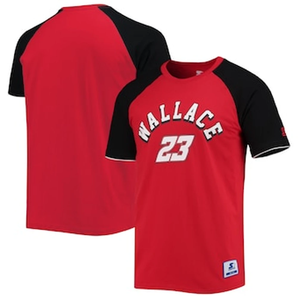 Men's Starter Red/Black Bubba Wallace The Catcher Raglan T-Shirt