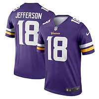 Men's Nike Justin Jefferson Purple Minnesota Vikings Alternate Legend Player Performance Top