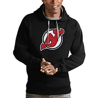 Men's Antigua New Jersey Devils Logo Victory Pullover Hoodie