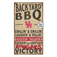 Brown Houston Cougars 11'' x 20'' Indoor/Outdoor BBQ Sign