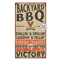 Brown Virginia Cavaliers 11'' x 20'' Indoor/Outdoor BBQ Sign