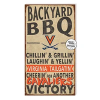 Brown Virginia Cavaliers 11'' x 20'' Indoor/Outdoor BBQ Sign