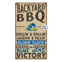 Brown Delaware Fightin' Blue Hens 11'' x 20'' Indoor/Outdoor BBQ Sign