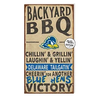 Brown Delaware Fightin' Blue Hens 11'' x 20'' Indoor/Outdoor BBQ Sign