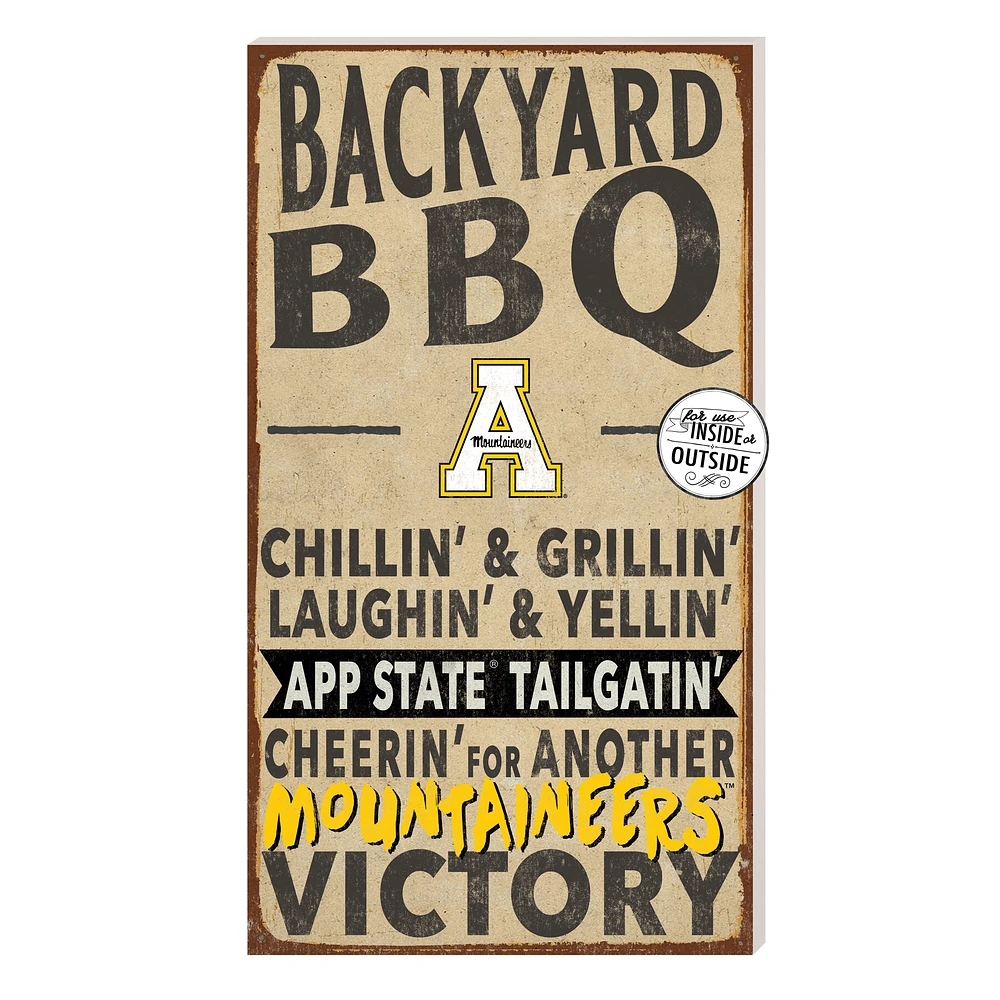 Brown Appalachian State Mountaineers 11'' x 20'' Indoor/Outdoor BBQ Sign