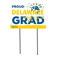 Delaware Fightin' Blue Hens 18'' x 24'' Proud Grad Yard Sign