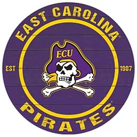 ECU Pirates 20'' x 20'' Indoor/Outdoor Circle Sign
