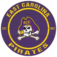 ECU Pirates 20'' x 20'' Indoor/Outdoor Circle Sign