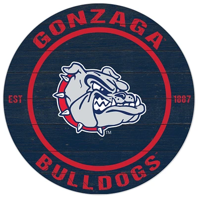 Gonzaga Bulldogs 20'' x 20'' Indoor/Outdoor Circle Sign