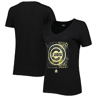 Women's New Era Black Chicago Cubs 2022 MLB All-Star Game Hat Hook-Up V-Neck T-Shirt