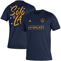 Men's adidas Navy LA Galaxy Jersey Hook AEROREADY T-Shirt