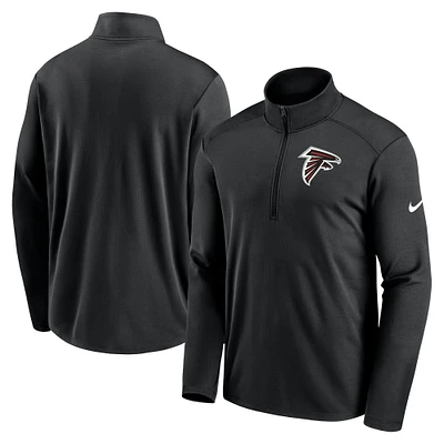 Men's Nike Black Atlanta Falcons Logo Pacer Performance Half-Zip Jacket