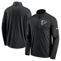 Men's Nike Black Atlanta Falcons Logo Pacer Performance Half-Zip Jacket