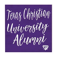 Purple TCU Horned Frogs 10'' x 10'' Alumni Plaque