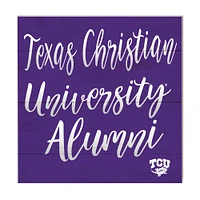 Purple TCU Horned Frogs 10'' x 10'' Alumni Plaque