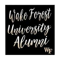 Black Wake Forest Demon Deacons 10'' x 10'' Alumni Plaque
