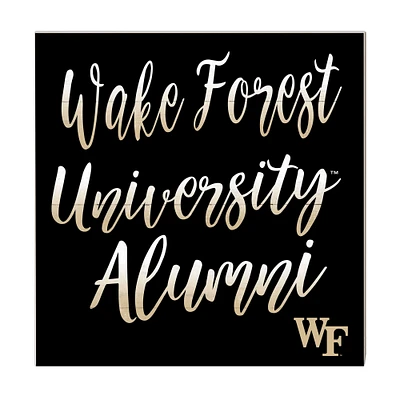Black Wake Forest Demon Deacons 10'' x 10'' Alumni Plaque