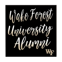 Black Wake Forest Demon Deacons 10'' x 10'' Alumni Plaque